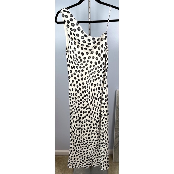 Reformation Black and White Polka Dot Midi Dress - Picture 4 of 8